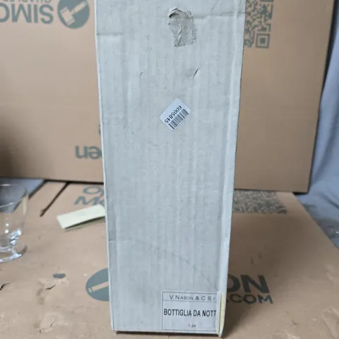 V. NASON & C. BOTTIGLIA DA NOTTE – WORLD COLLECTION GLASS BOTTLE WITH GLASS & BROCHURE