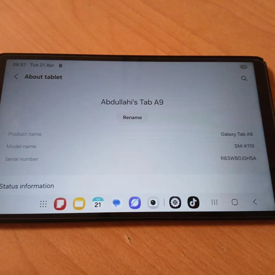 SAMSUNG GALAXY TAB A9 SM-X110 TABLET 64GB