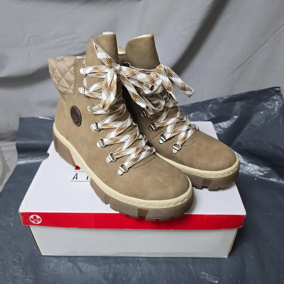 RIEKER WOMEN'S TAUPE HIKING BOOTS SIZE 39
