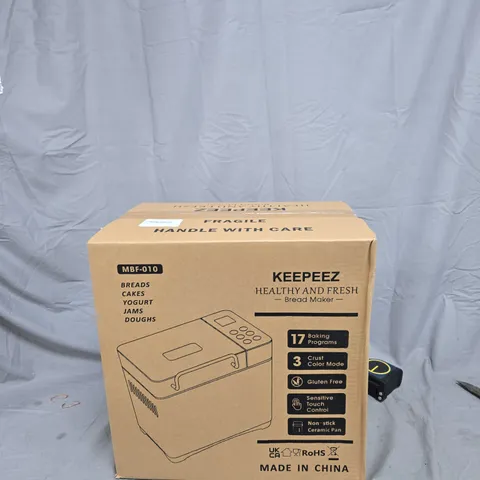 KEEPEEZ BREAD MAKER MBF-010 – HEALTHY & FRESH BREAD MAKER (BOXED)