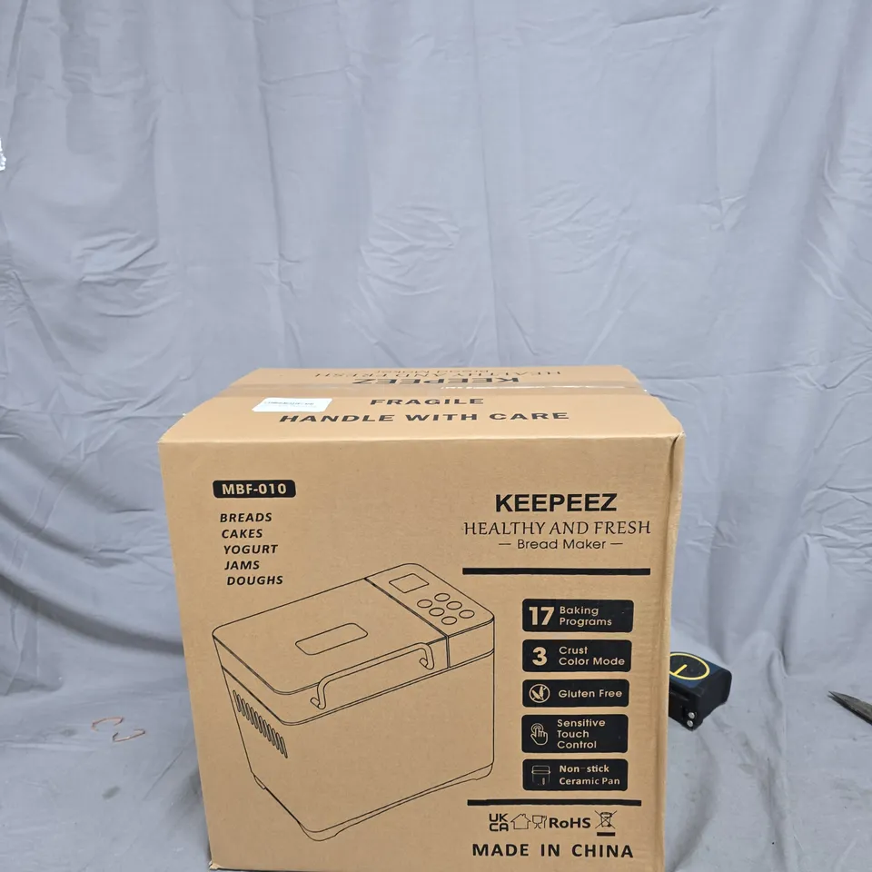 KEEPEEZ BREAD MAKER MBF-010 – HEALTHY & FRESH BREAD MAKER (BOXED)