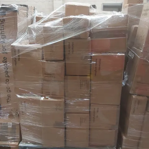 PALLET CONTAINING A VERY LARGE QUANTITY OF ASSORTED DESIGNER LIGHTING PRODUCTS