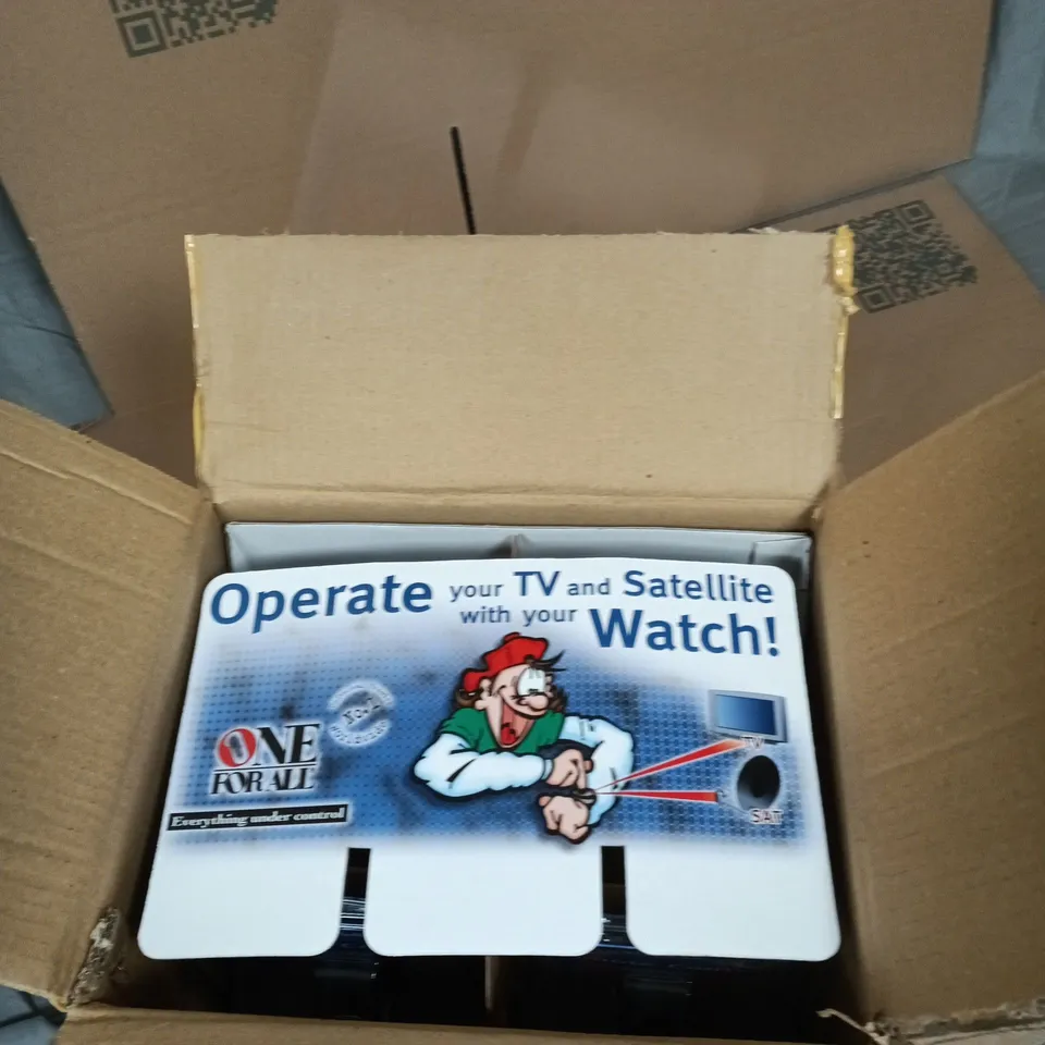 BOX OF 6 UNIVERSAL TV REMOTE WATCH (CONTROL YOUR TV WITH A WATCH)