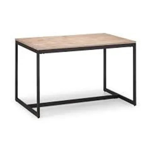 BOXED JULIAN BOWEN TRIBECA DINING TABLE - SONOMA OAK/BLACK (1 BOX)