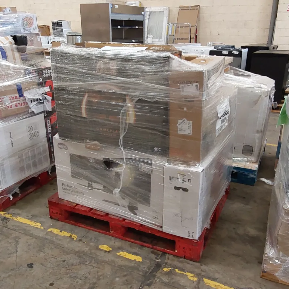 PALLET OF APPROXIMATELY 14 UNPROCESSED RAW RETURN MONITORS TO INCLUDE;
