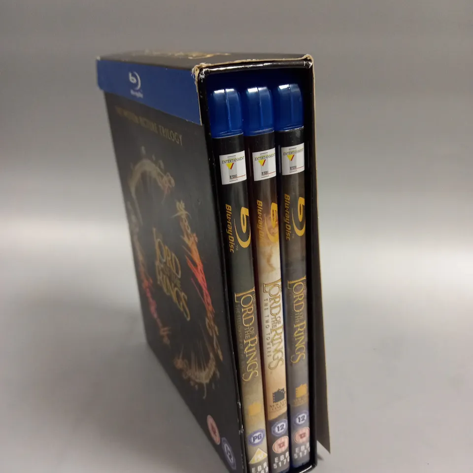 BOXED THE LORD OF THE RINGS MOTION PICTURE TRILOGY BLU-RAY SET 