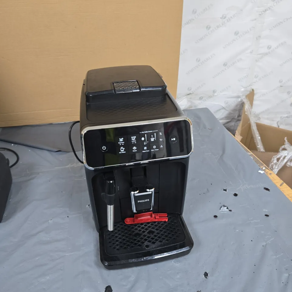 PHILIPS ESPRESSO COFFEE MACHINE – BLACK WITH STEAM WAND 