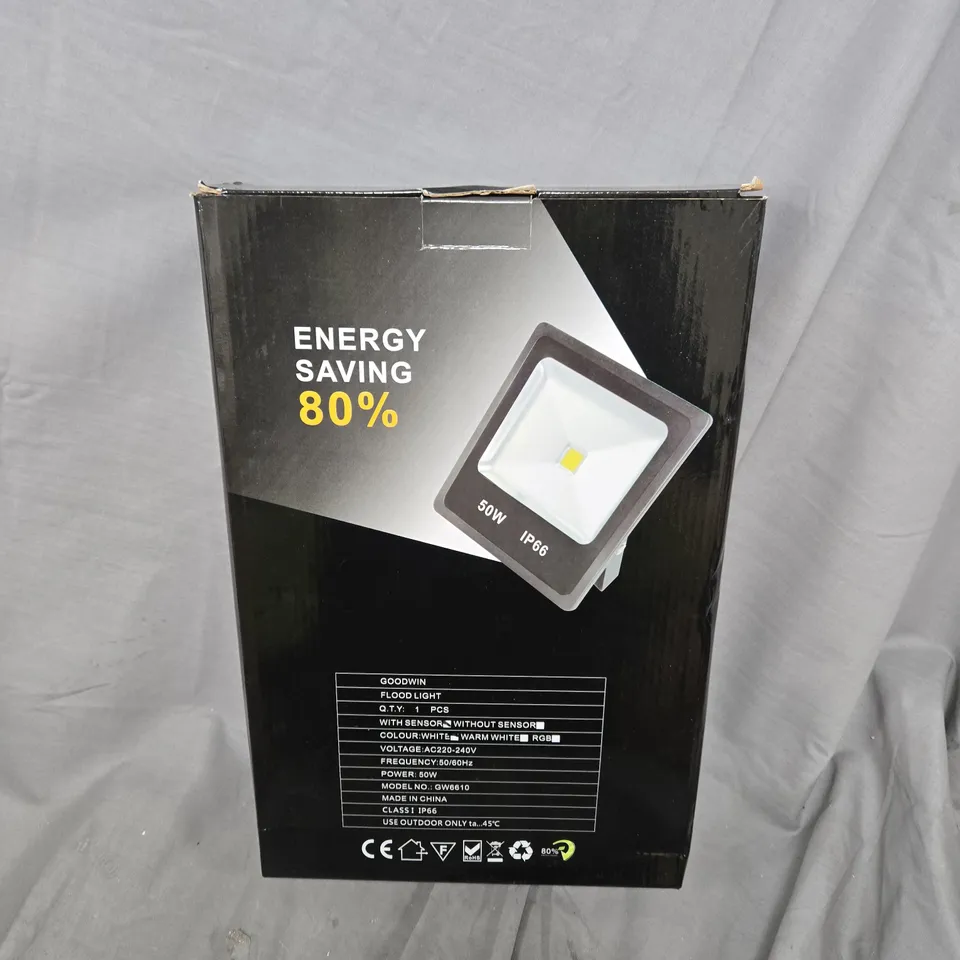 BOXED GOODWIN FLOODLIGHT WITH SENSOR 50W