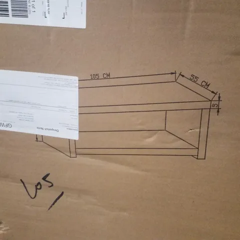 BOXED JAKARTA COFFEE TABLE WITH SHELF - MANGO