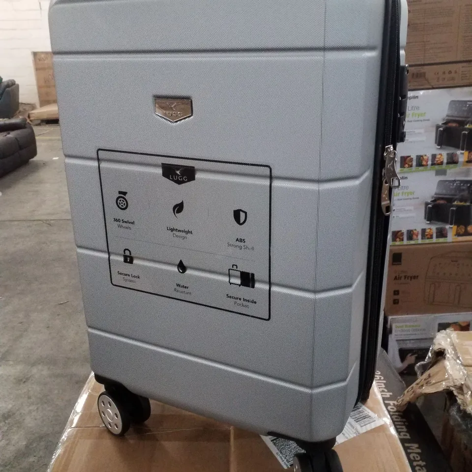 BOXED LUGG 20" JETSET TRAVEL SUITCASE - SILVER