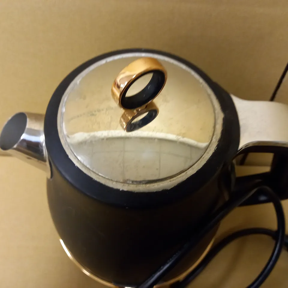 MORPHY RICHARDS EVOKE JUG KETTLE - BLACK/ROSE GOLD RRP £62.99