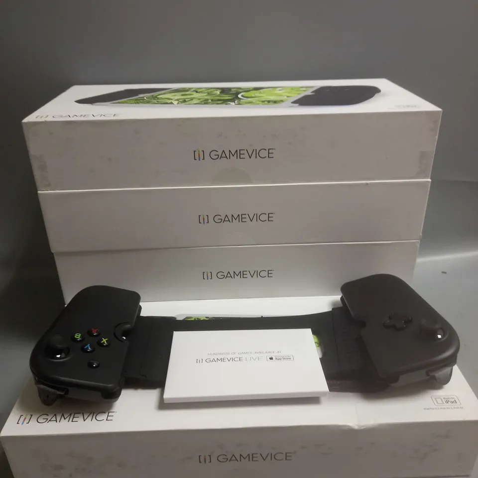LOT OF 5 BOXED GAMEVICE GV150 CONTROLLERS MADE FOR IPAD