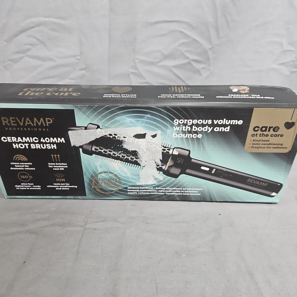 REVAMP PROFESSIONAL CERAMIC 40MM HOT BRUSH (BR-1400A-GB) – BOXED