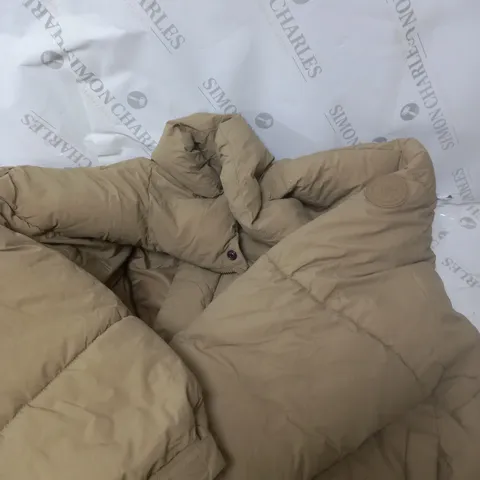 BEIGE PUFFER JACKET LARGE H M