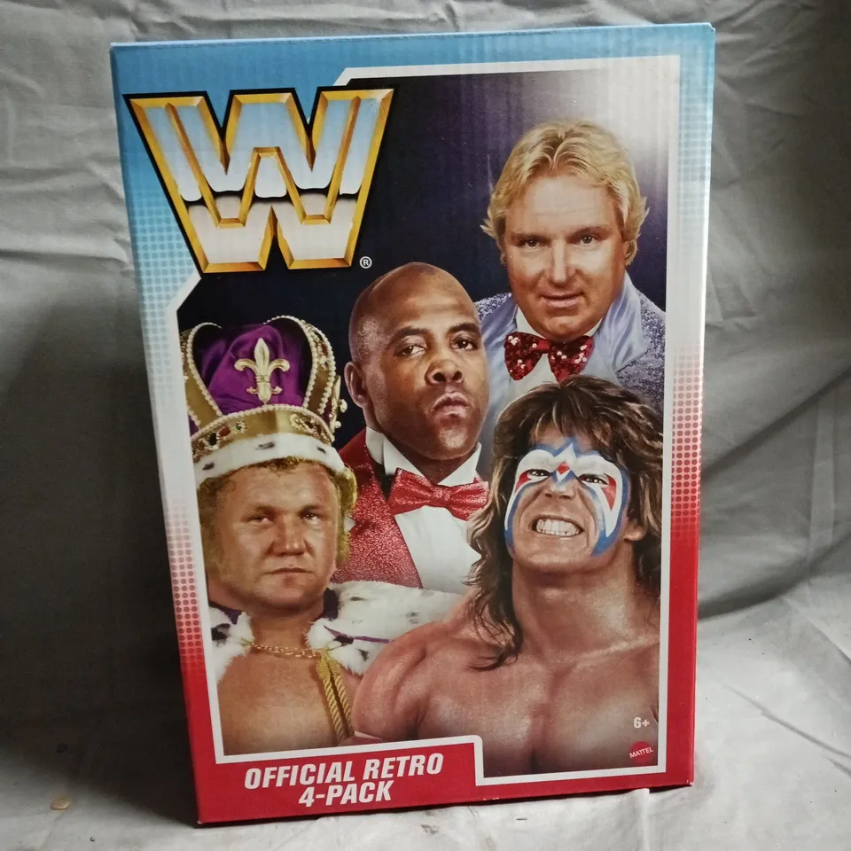 UNOPENED WWE OFFICIAL RETRO 4-PACK