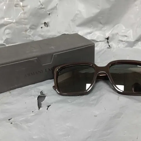 ARMANI EXCHANGE SQUARE SUNGLASSES IN BROWN