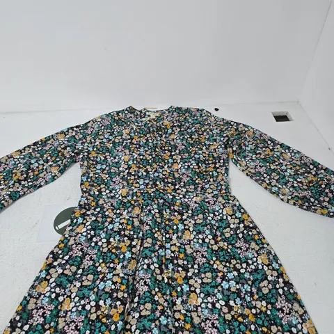 UK 12 MUDFLOWER FLORAL DRESS – FLORAL PRINT (EU 40, US 8)