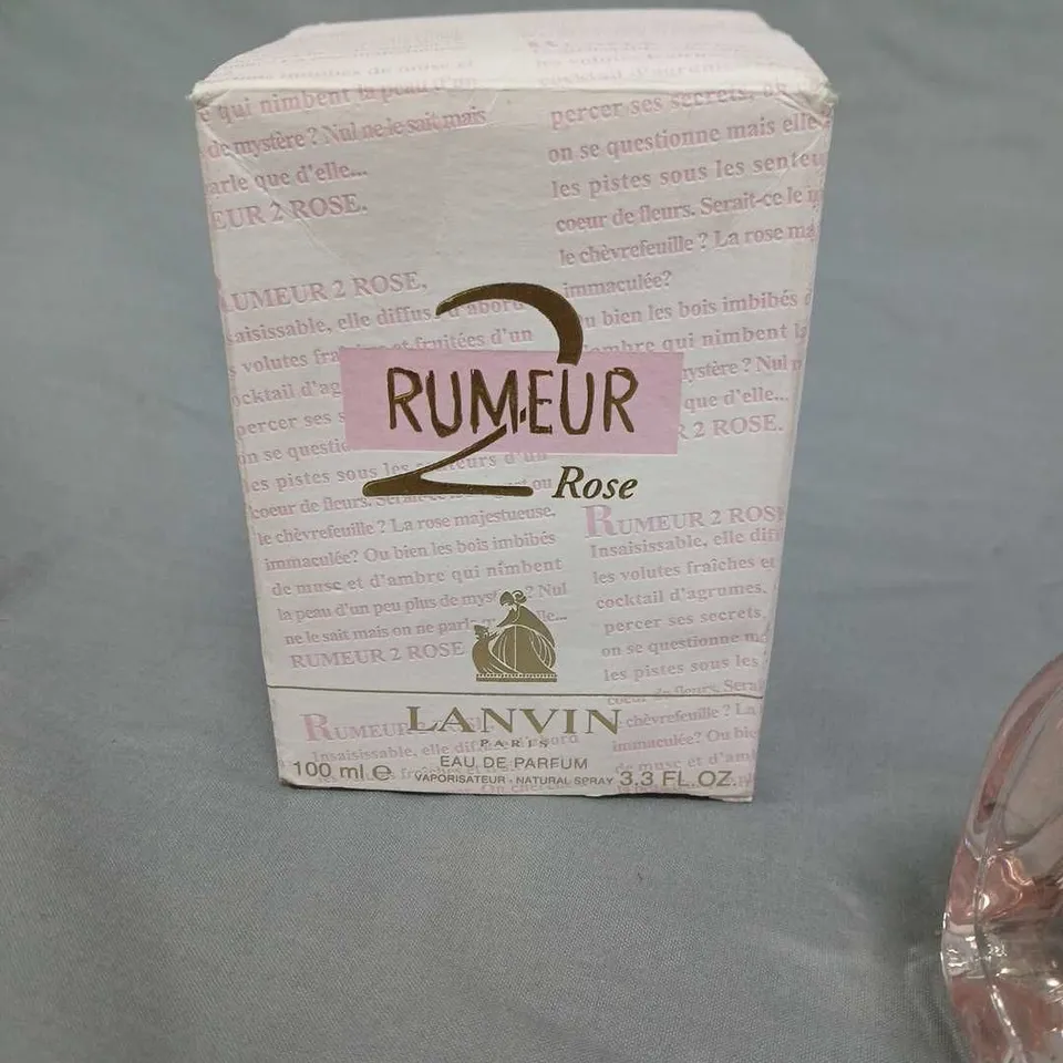 LANVIN RUMEUR 2 ROSE EAU DE PARFUM 100 ML – BOXED