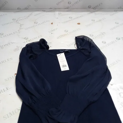FRENCH CONNECTION MAIA KRSTA CREPE MIX JUMPER - SIZE M