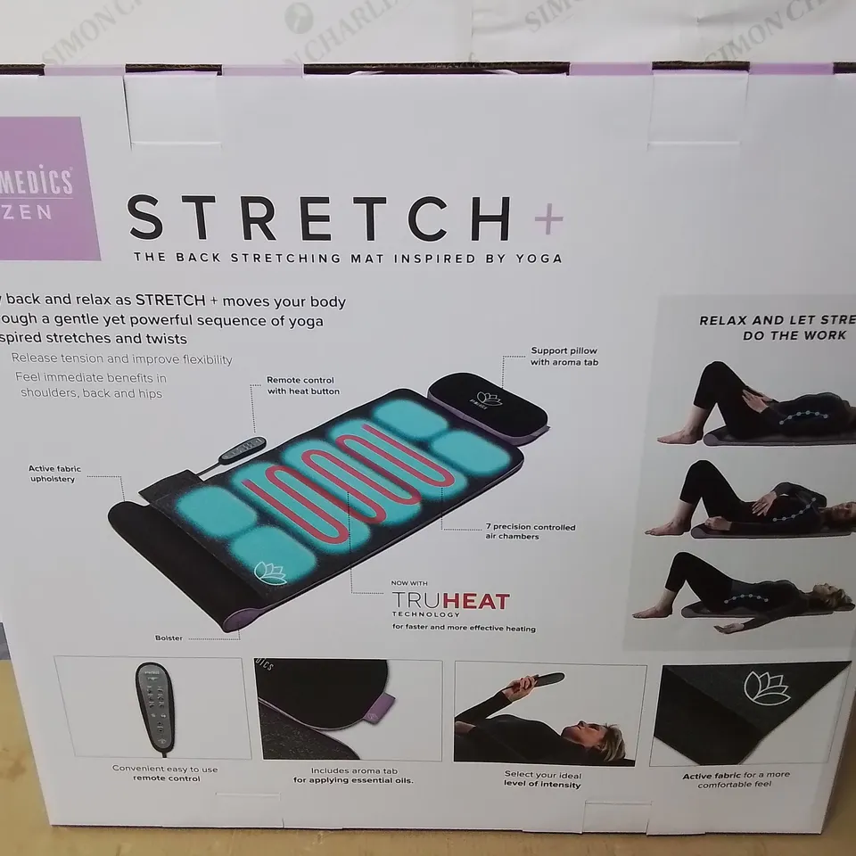 BOXED AS NEW HOMEDICS STRETCH+ BACK STRETCHING MATS