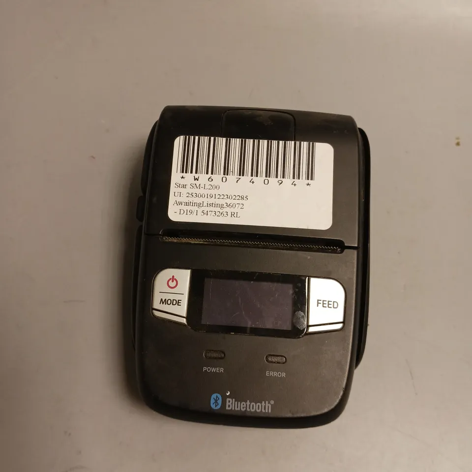 STAR MICRONICS PORTABLE THERMAL PRINTER BATTERY NOT INCLUDED