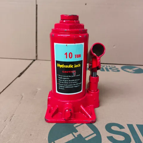 10 TON HYDRAULIC JACK IN RED