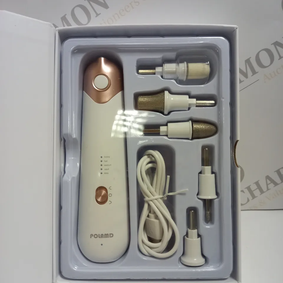 BOXED ELECTRIC MANICURE PEDICURE SET CORDLESS AND RECHARGEABLE 