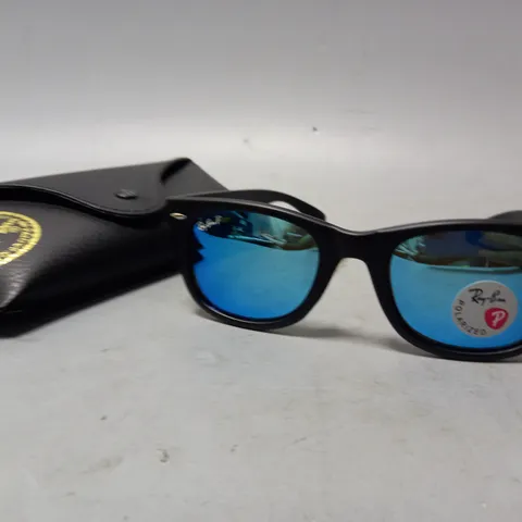RAY BAN BLUE TINTED SUNGLASSES