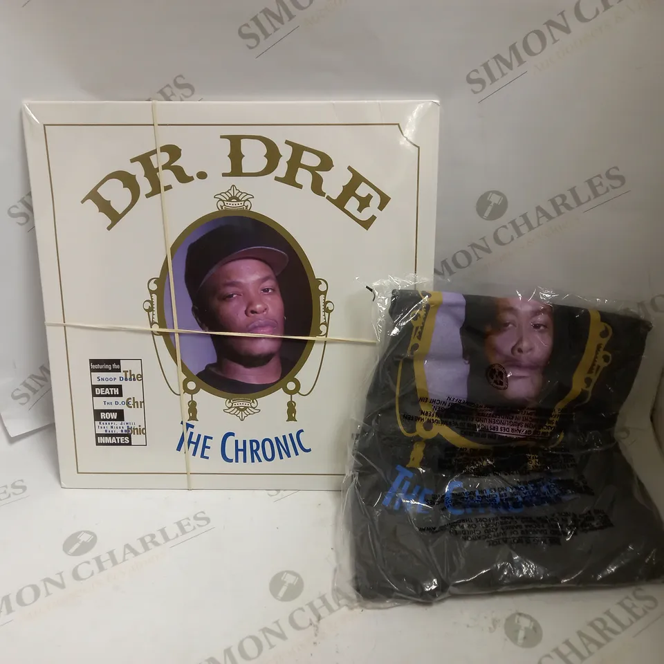 SEALED DR DRE THE CHRONIC VINYL WITH BLACK THE CHRONIC T-SHIRT