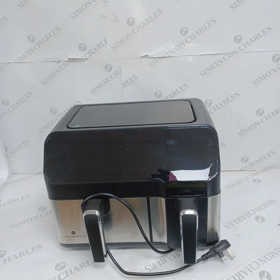 BOXED COOK'S ESSENTIALS 7.7L DUAL AIR FRYER 