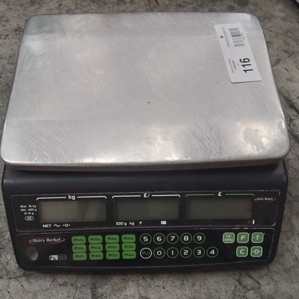 AVERY BERKEL FX50 RETAIL SHOP WEIGHING SCALE. 