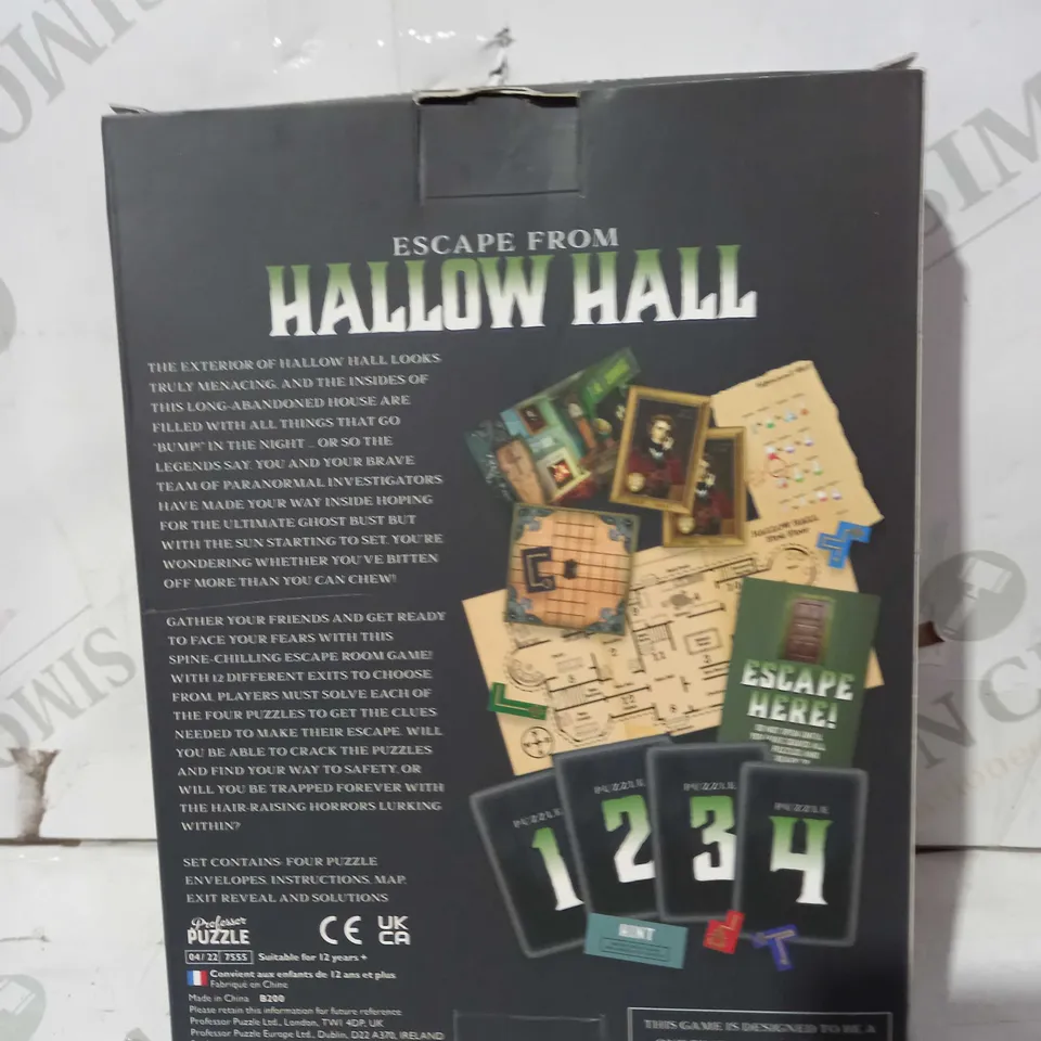 ESCAPE FROM HALLOW HALL - AN ESCAPE ROOM GAME