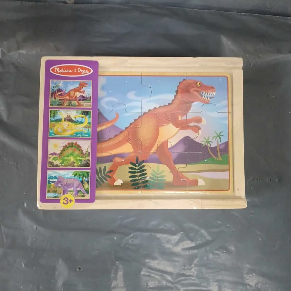 MELISSA & DOUG DINOSAURS PUZZLES IN A BOX