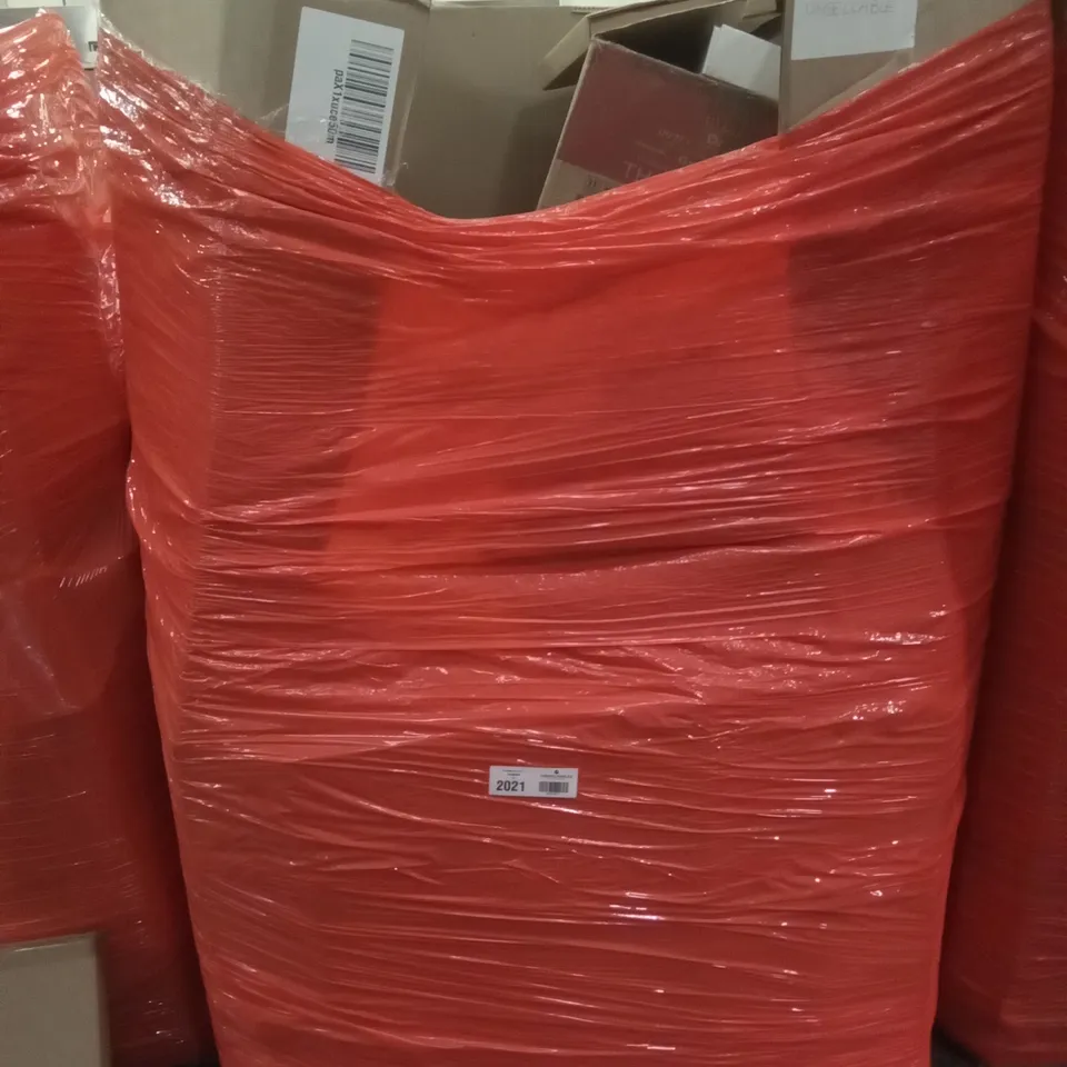 PALLET OF ASSORTED ITEMS INCLUDING ARTIFICAL GRASS RAKE JET SPRAY, SLIDING BARN DOOR HARDWARE, ORTHOPAEDIC DONUT PILLOW, BLADELESS PURIFIER & HEATER FAN, TAIYUHOMES DAY & NIGHT ROLLER BLIND