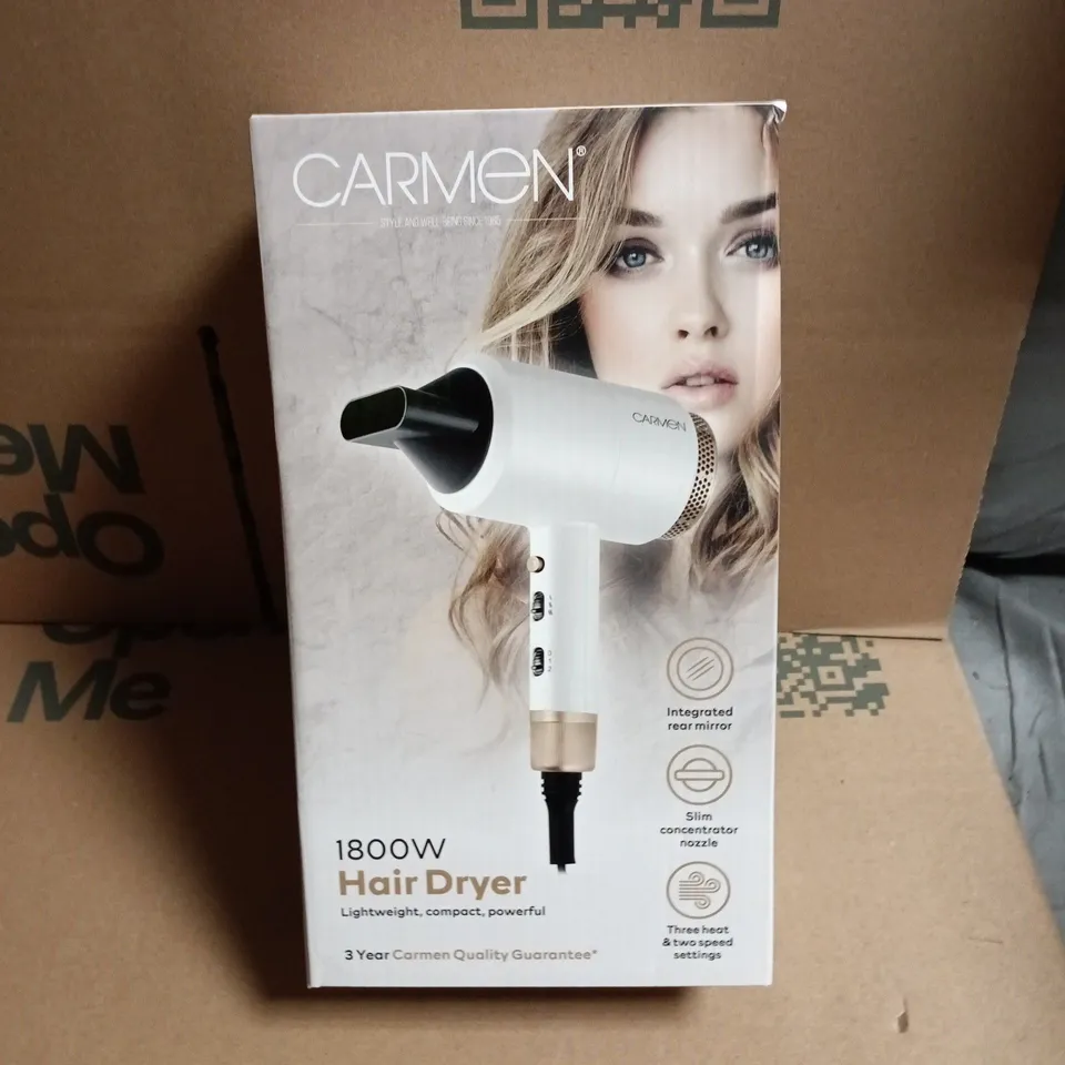 CARMEN 1800W HAIR DRYER – BOXED