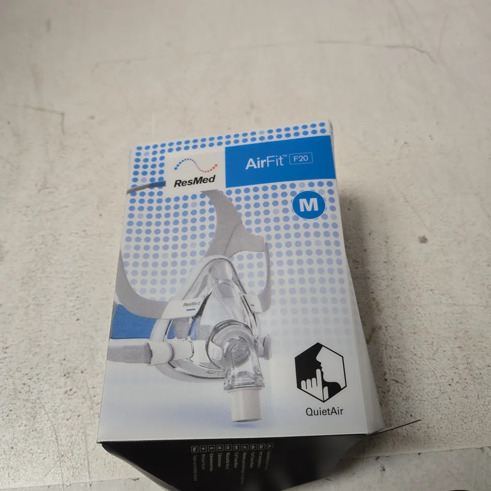 RESMED AIRFIT F20 FULL FACE CPAP MASK – MEDIUM (SIZE M)