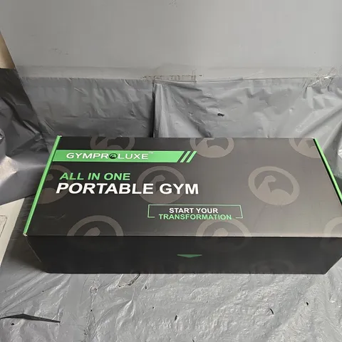 BOXED GYMPROLUXE ALL IN 1 PORTABLE GYM