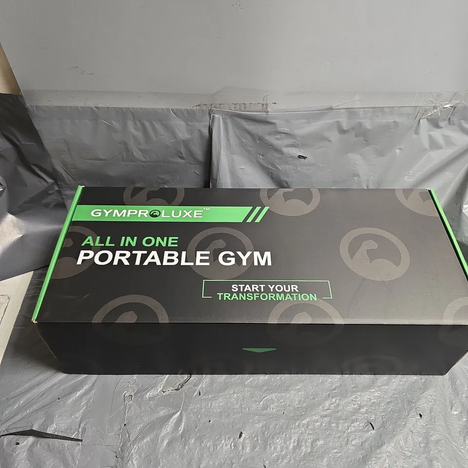 BOXED GYMPROLUXE ALL IN 1 PORTABLE GYM