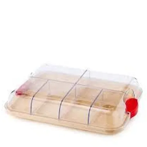 FARBERWARE BAMBOO SHARING BOARD WITH LOCKING LID