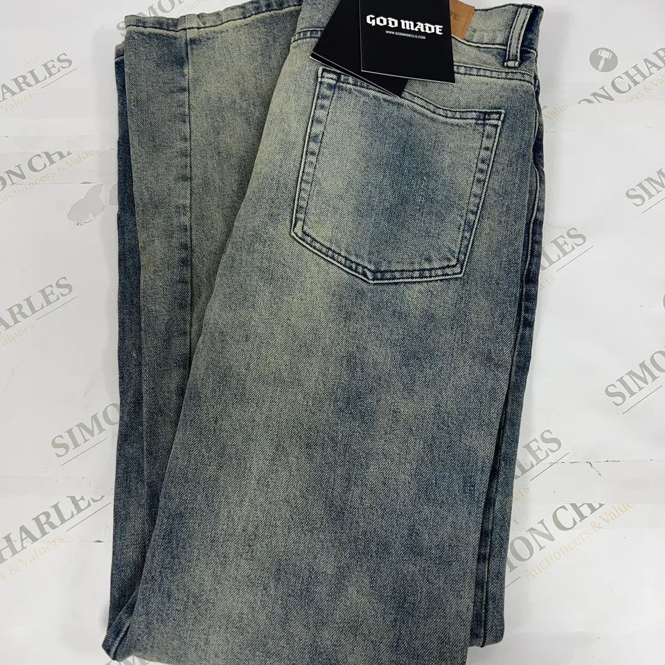 GODMADE JEANS IN LIGHT BLUE SIZE 30