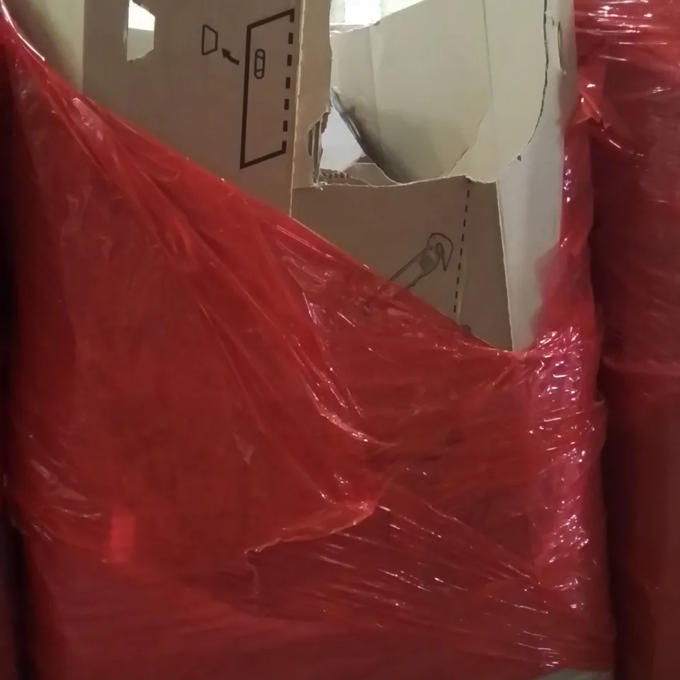 PALLET OF ASSORTED HOUSEHOLD GOODS AND PRODUCTS TO INCLUDE;HAIR STEAMER,PICTURE FRAME,WOMEN'S BAG