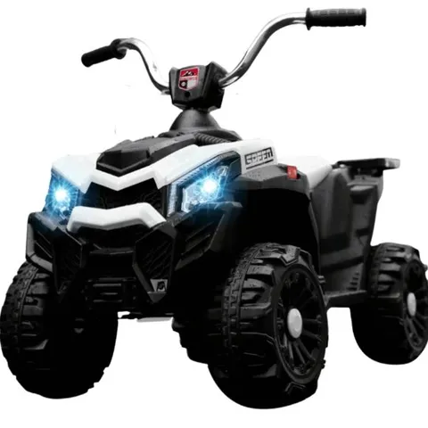 BRAND NEW BOXED MY FIRST 6V TODDLERS QUAD BIKE RIDE ON WHITE