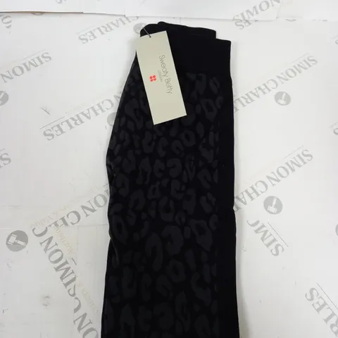 SWEATY BETTY LEOPARD BASE LAYER LEGGINGS SIZE S
