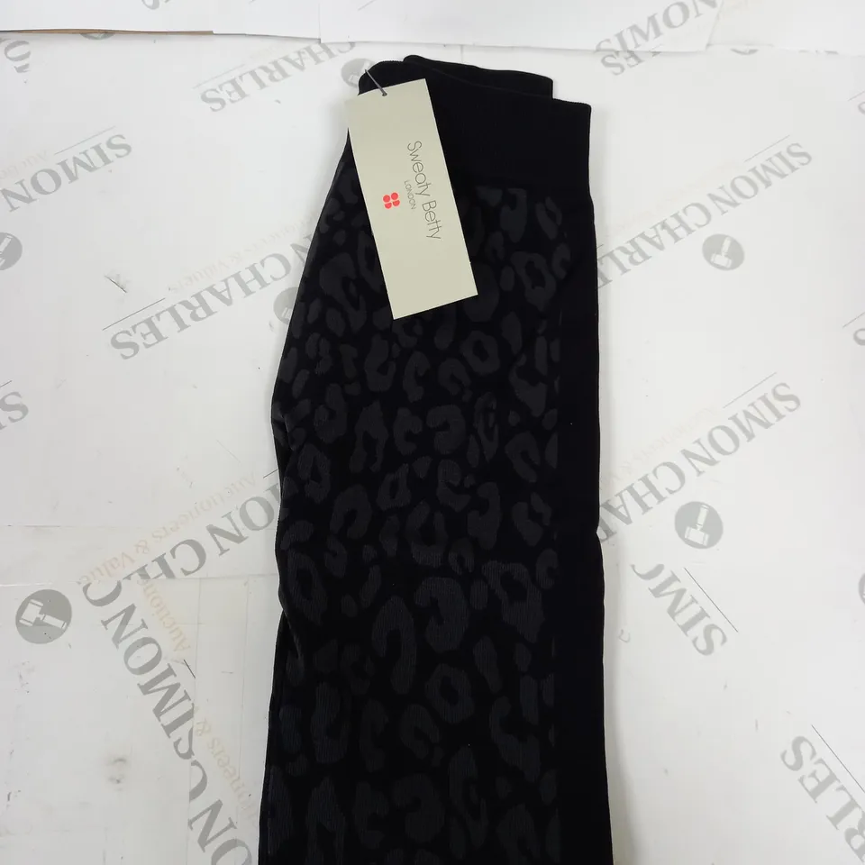 SWEATY BETTY LEOPARD BASE LAYER LEGGINGS SIZE S
