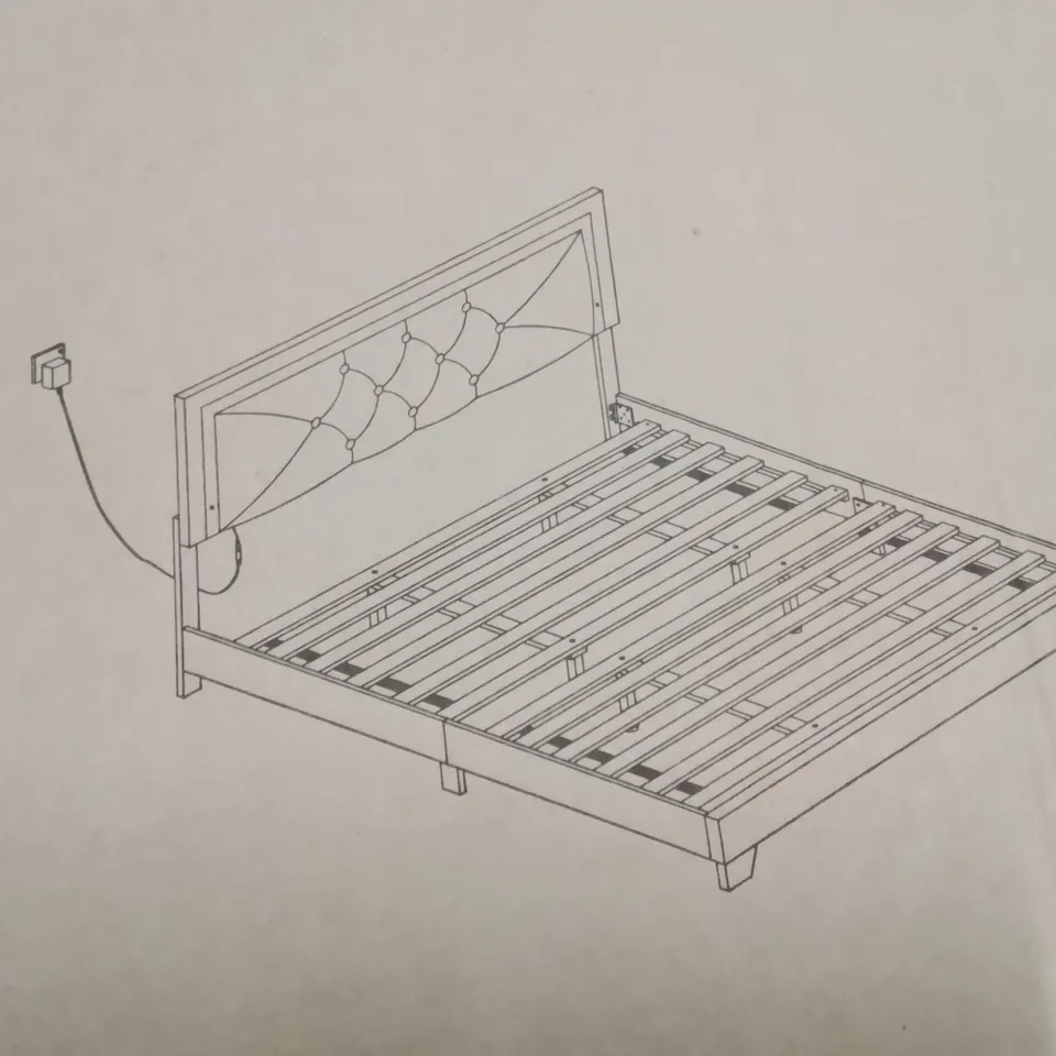 BRAND NEW SUPER KINGSIZE PLATFORM BED -LIGHT BLUE-
