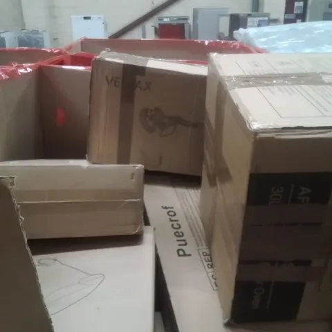 PALLET OF ASSORTED HOUSEHOLD GOODS AND PRODUCTS TO INCLUDE;AIR FRYER,VACUUM CLEANER