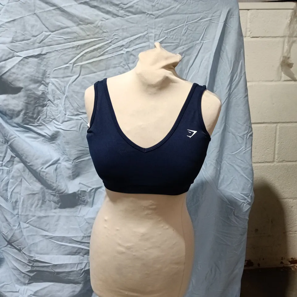 GYMSHARK WOMEN'S SPORTS BRA - NAVY, SIZE S