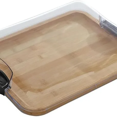 FARBERWARE BAMBOO SHARING BOARD WITH LOCKING LID