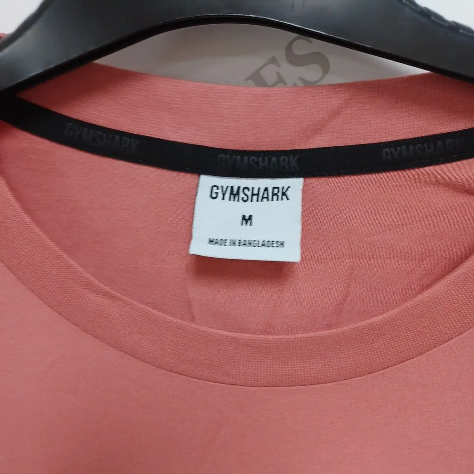GYMSHARK PEACH LOGO T-SHIRT- MEDIUM