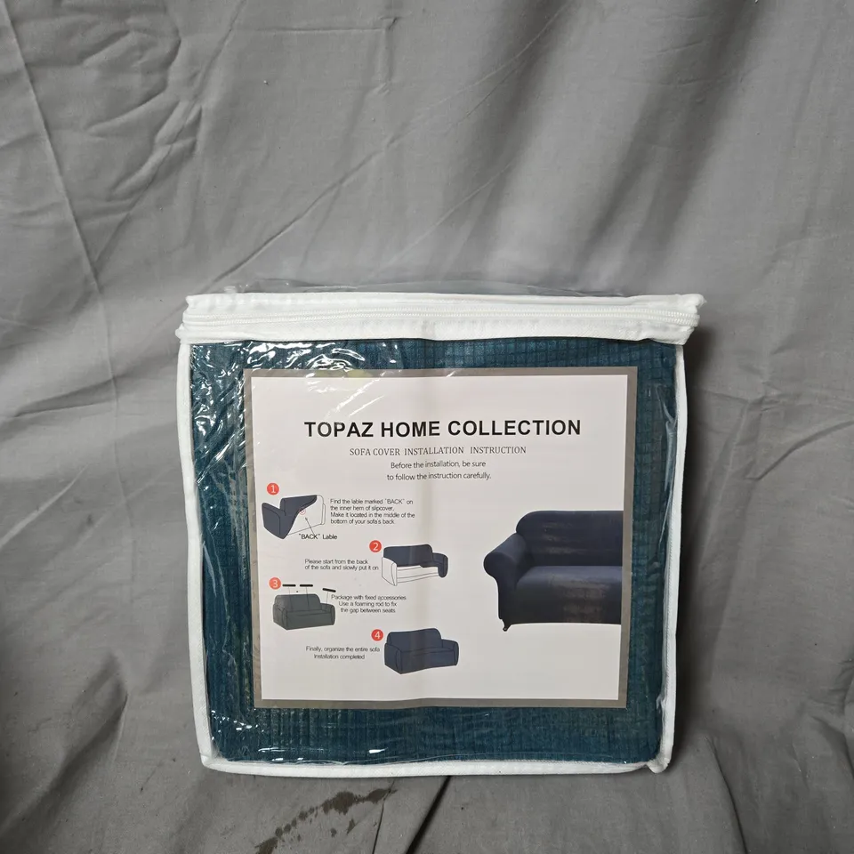 TOPAZ HOME COLLECTION SOFA COVER - TEAL